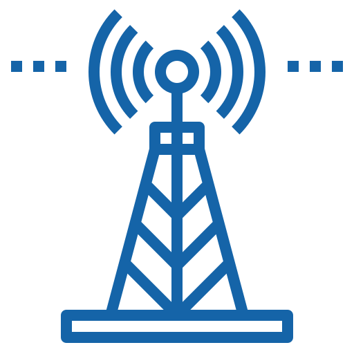 icon radio tower broadcasting icon radio tower broadcasting